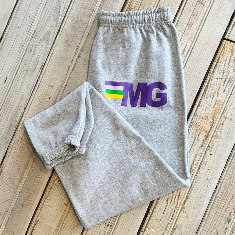MG Nation Stripes Sweatpant-grey