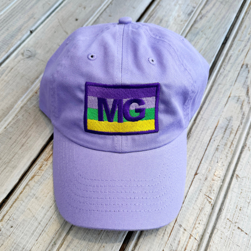 Mardi Gras Stripe MG Hat-lavender