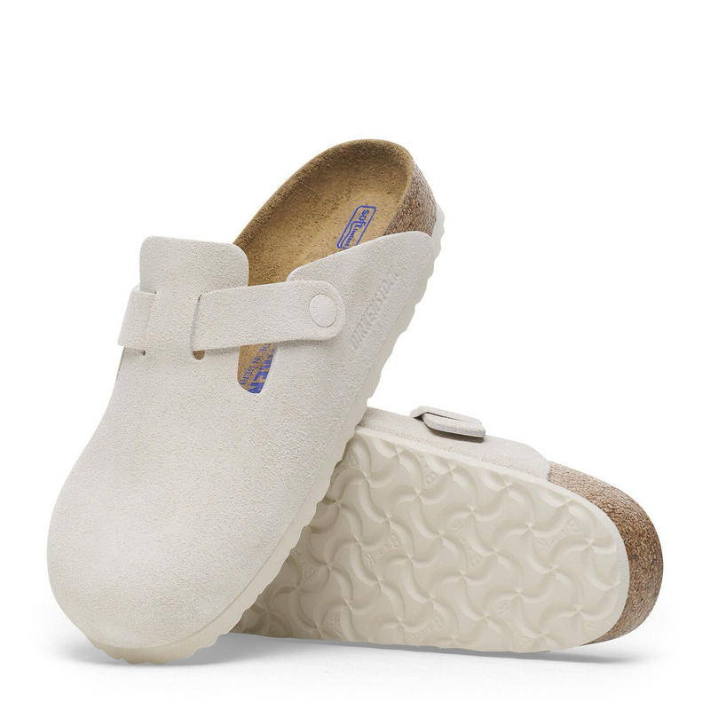 Birk Boston Suede-antique white