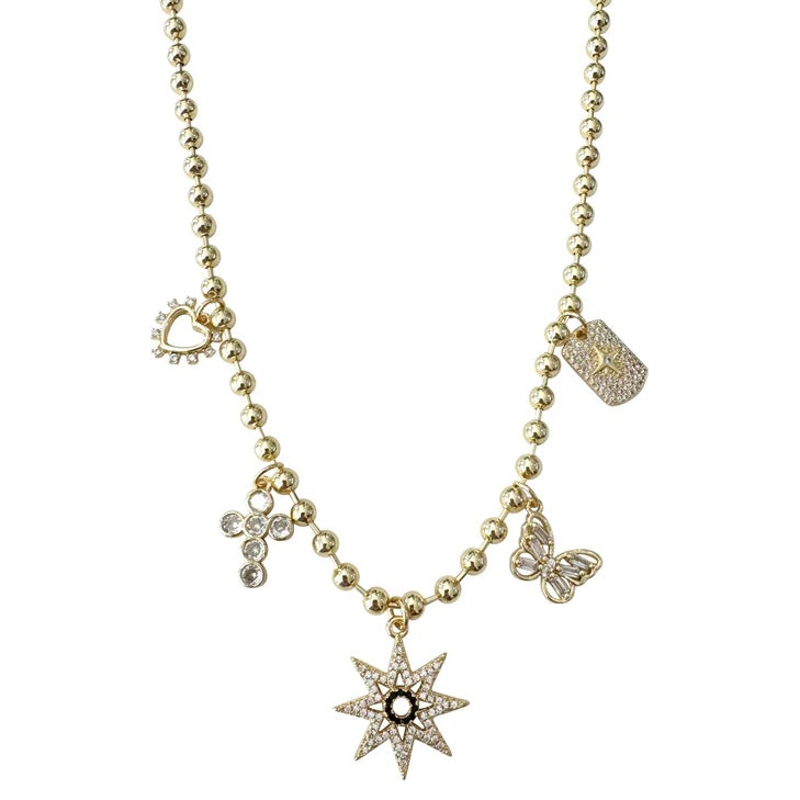 Gemelli Charm Party Necklace