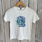 The World Is Your Oyster Kids Tee-white
