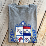 Nola Crest Unisex Tee-grey