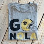 Go Nola Unisex Tee-heather grey