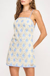 Strut & Bolt Crochet Mini Dress-chambray