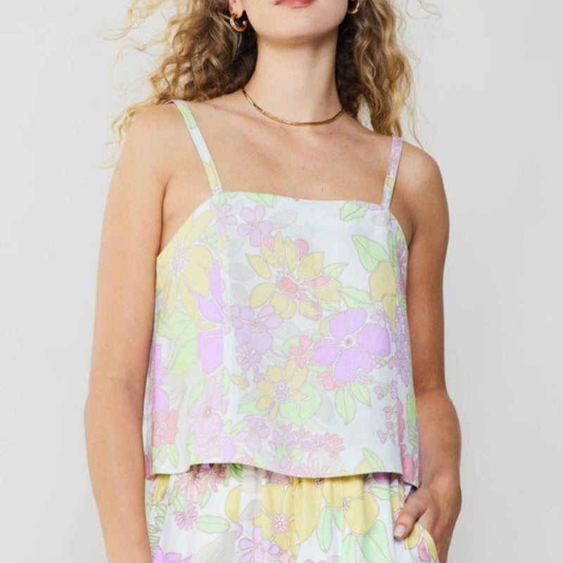 Current Air Floral Top-pink