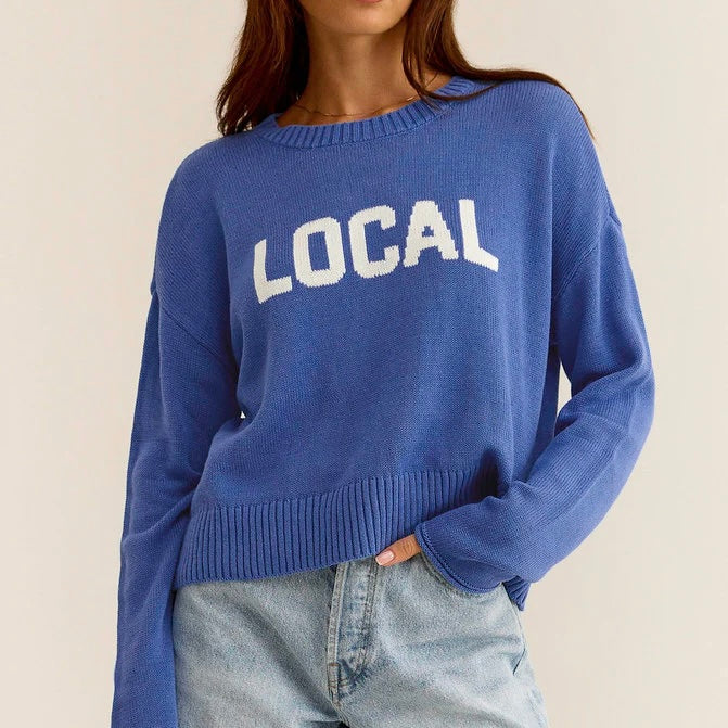 Z Supply Sienna Local Sweater-blue wave