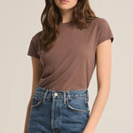 Z Supply Modern Slub Tee-deep taupe