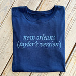 new orleans (taylor's version) Women's Crew-navy