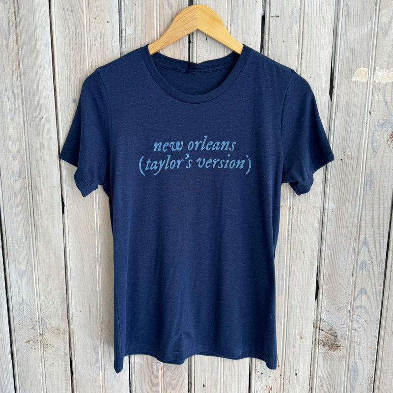 new orleans (taylor's version) Women's Crew-navy