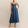 Z Supply Angel Eyes Denim Dress- indigo