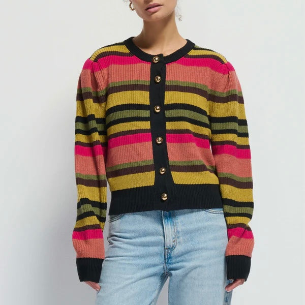 Nation Carmela Cardigan-vintage stripe