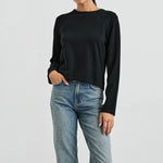 Rails Cotton Cashmere L/S Tee- Black