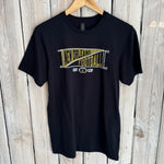 Football Pennant Unisex Tee-black