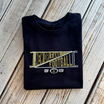 Football Pennant Kids Tee-black