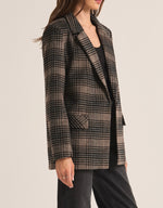 Z Supply Kingston Plaid Blazer-latte