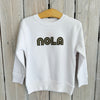 Mono Nola Kids Sweatshirt-white/black/gold