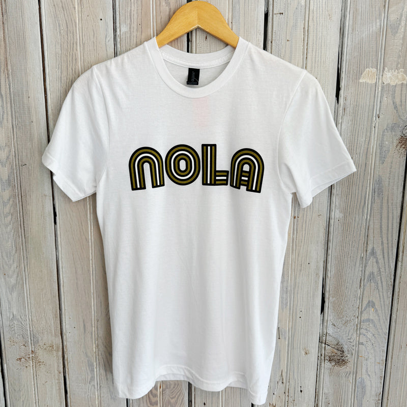 Mono Nola Unisex Tee-white/black/gold