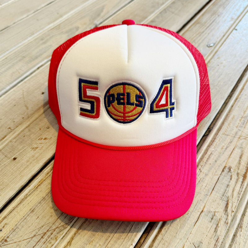504 Pels Trucker Hat-red