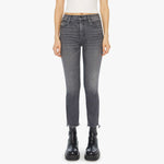 Mother Insider Crop Fray Jeans-up in smoke