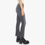 Mother Insider Crop Fray Jeans-up in smoke