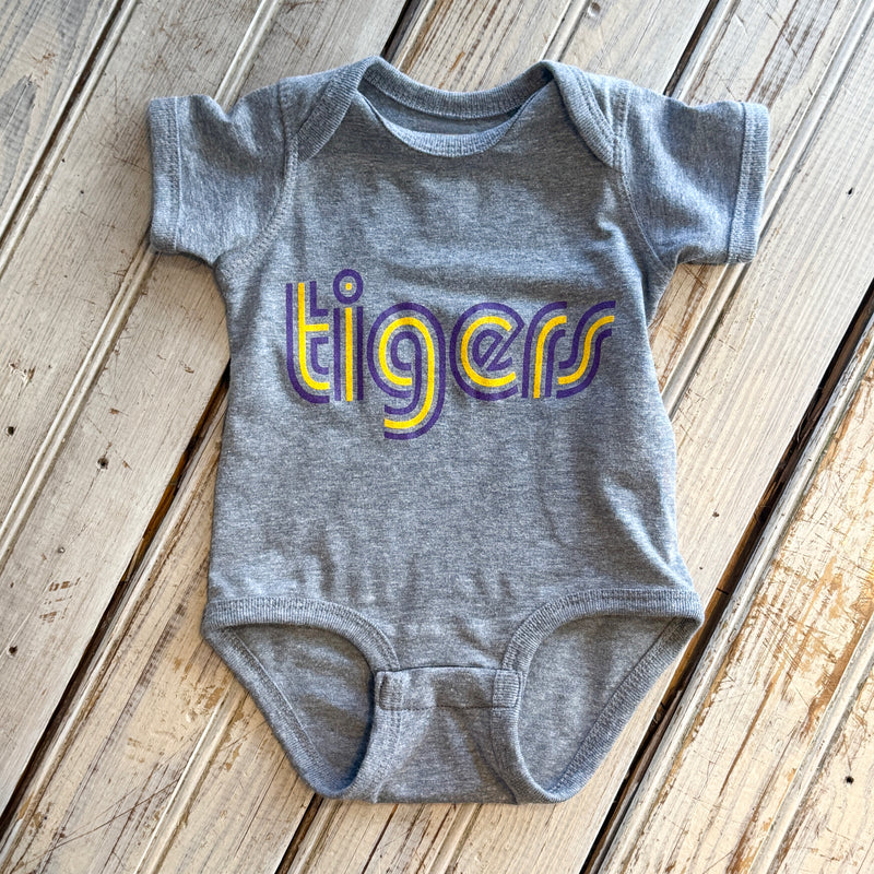 Mono Tigers Onesie-grey