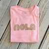 Mono Nola Kids Tee-pink/gold