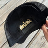 Saints Script Trucker Hat-black