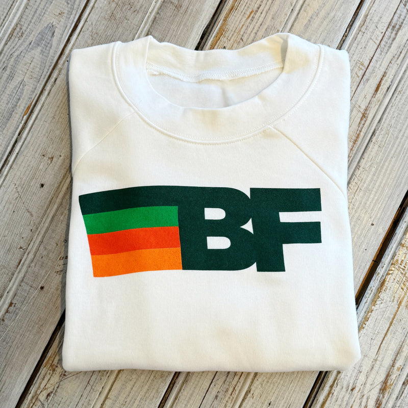 Ben Franklin BF Nation Crop Sweatshirt-vint wht