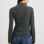 Rails Joelle Long Sleeve Top-charcoal