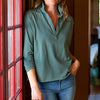 F&E Patrick Popover Henley- Rosemary