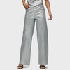 Hudson Lexi Seamed Wide Leg-matte silver