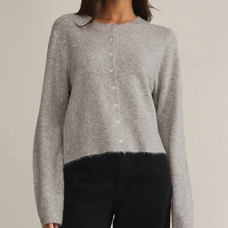 Z Supply Medina Cardigan- Light Heather Grey