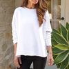 F&E Anna L/S Capelet- white