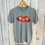 Chiefs Heart Hands Unisex Tee-heather grey