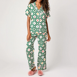 Katie Kime Holiday Story Pajama Pant Set-hunter green