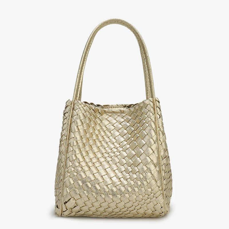Remi/Reid Hollace Mini Tote Woven-Platinum