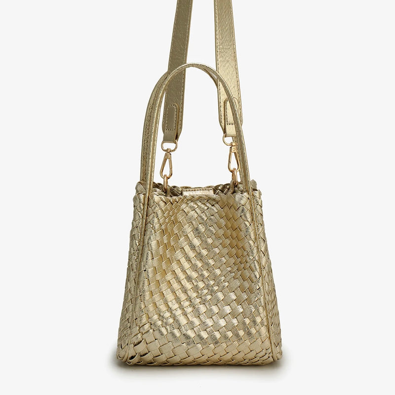 Remi/Reid Hollace Mini Tote Woven-Platinum