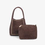 Remi/Reid Hollace Mini Studded Suede-chocolate