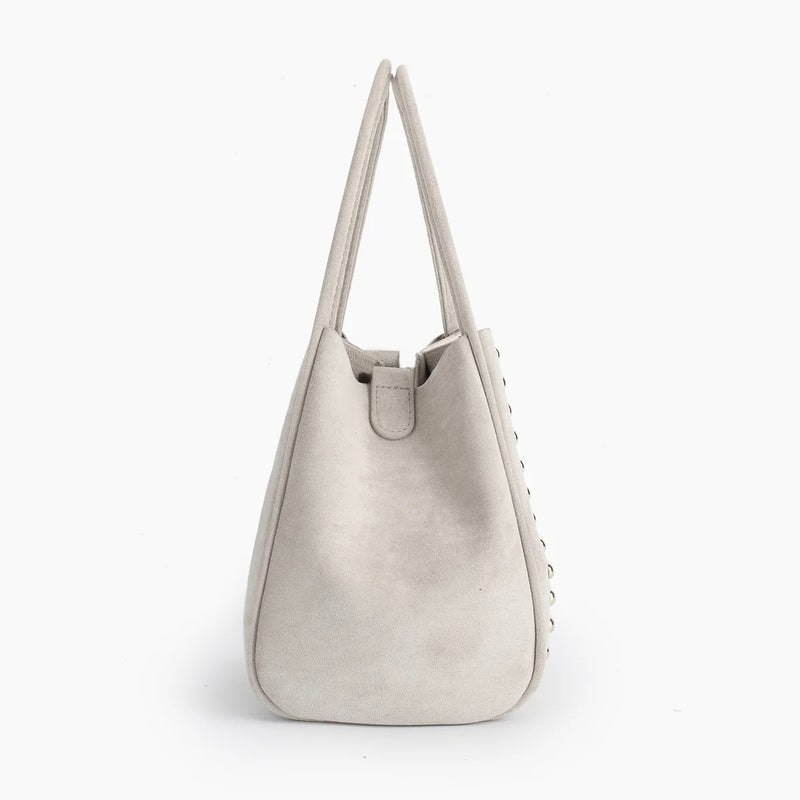 Remi/Reid Hollace Mini Studded Suede-cream