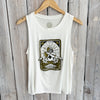 Black & Gold Tarot Crew Tank-white