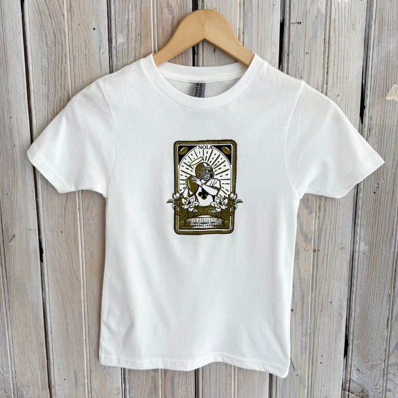 Black & Gold Tarot Kids Tee-white