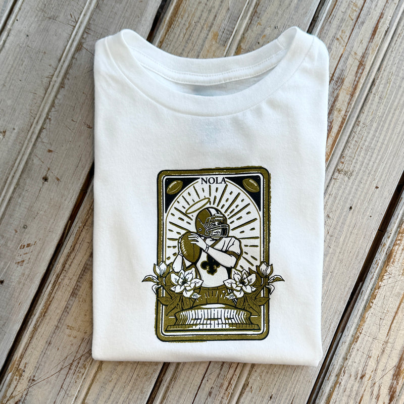 Black & Gold Tarot Kids Tee-white