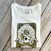 Black & Gold Tarot Crew Tank-white