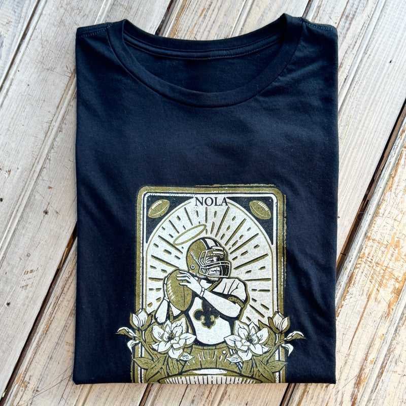 Black & Gold Tarot Women's Crew-black