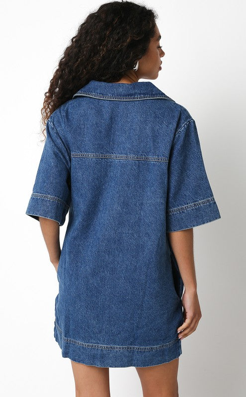 Olivaceous Ava Denim Dress SM Olivaceous Ava Denim Dress SM