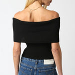 Olivaceous Veena Top-black
