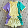 Kids Colorblock Set- mardi gras