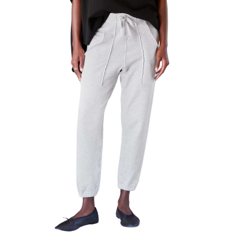 F&E Eamon Jogger Sweatpant-classic gray melange