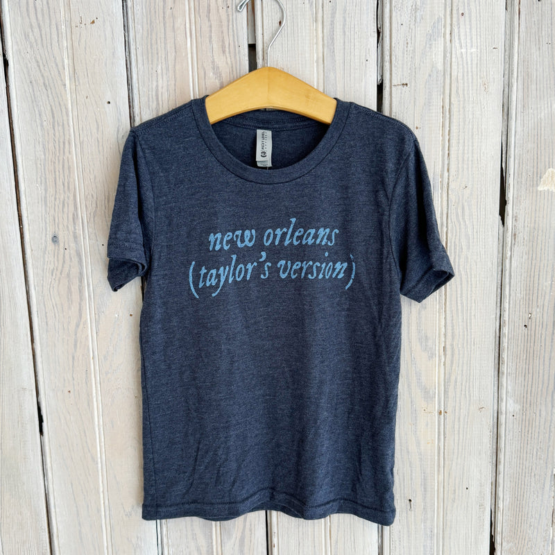 new orleans (taylor's version) Kids Tee-hea navy