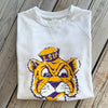 JT x LSU Sailor Mike Unisex Raglan-white